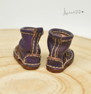 Hand Made Leather Boot (Purple) / Shoes for Blythe/ Azone/ Licca/Pullips