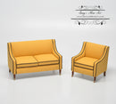 1:12 Dollhouse Miniature Sofa Chair AZ JJ21011SE JJ21011E