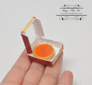 1:12 Dollhouse Miniature Pimpkin Pie in Window Box BD K3157