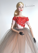 1:6 Doll Flower Dress Set For FR Doll/ Purse Poppy Parker FR Fashion Royalty MJA97