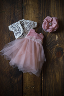 Outfit with Flower Head Band for Blythe MJ A93-1