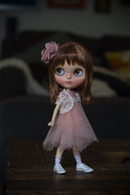 Outfit with Flower Head Band for Blythe MJ A93-1