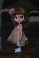 Outfit with Flower Head Band for Blythe MJ A93-1