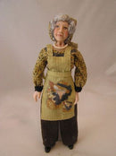 1:12 Dollhouse Miniature Ladies Slacks and Apron Printed Doll Clothes DI DR444