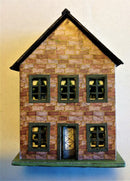 1:144 Dollhouse Miniature Toy Dollhouse Kit w Beige Decorator Sheet DI TY108+GD104