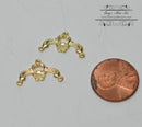 1:12 Dollhouse Miniature Bell Pulls 2 Brass AZ S1126