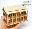 Kit 1:144 Laser Cut Charleston Single Dollhouse Kit /DIY dollhouse/DIY Dollhouse HS002