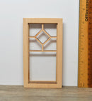 1:12 Dollhouse Miniature Center Diamond Frame Window AM 2194