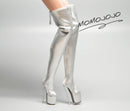 Luxury Miniature Doll Boots Silver MJC51-Silver