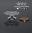 1:12 Dollhouse Miniature Cake Stand, Clear Glass BD HB260