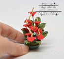 1:12 Dollhouse Miniature Red Anthurium in Planter BD A1090