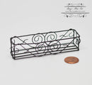 1:12 Dollhouse Miniature Wrought Iron Scroll Window Box/ BD WI002