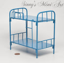 1:12 Dollhouse Miniature Bunk Beds/Blue Miniature Beds/ E20-BLUE
