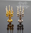 1: 12 Dollhouse Miniature Candelabra with Candles C89