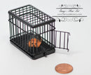 1:12 Dollhouse Miniature Dog Cage Black (tiny) AZ EIWF464