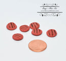 1:12 Dollhouse Miniature Grilled Hamburger Patties, Set of 6 BD K3006