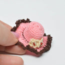 1:12 Dollhouse Miniature Crochet Flower Hat BD D016