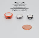 1:12 Dollhouse Miniature Halloween Bowls, Set of 3 BD B315