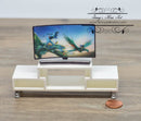 1:12 Dollhouse Miniature Curved TV and Console AZ G7525