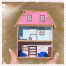 1:144 DIY Dollhouse miniature laser cut house Kit DI FS435