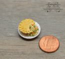1:12 Dollhouse Miniature Chicken Pot Pie on Plate BD F408
