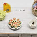 1:12 Dollhouse Miniature Avocado Tapas in Plate BD F073