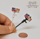1:12 Dollhouse Miniature Selfie Stick with I phone A53