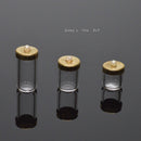 A Set of 1:12 Dollhouse Miniature Glass Jar with Lids ( three PC) BD HB078