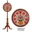 1:12 Dollhouse Miniature Moghul Poppies Needlepoint Pole Screen Kit JGD 2905