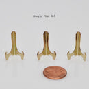 1:12 Metal Dollhouse Miniature Plate Stands Gold D104