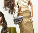 Miniature Doll Saddle Handbag/ Doll Purse Miniature luxury Bag MJ C69