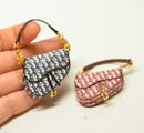 Miniature Doll Saddle Handbag/ Doll Purse Miniature luxury Bag MJ C69