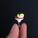 1:12 Dollhouse Miniature Ice Cream In Glass B24