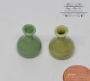 1:12 Dollhouse Miniature Ceramic Olive Vase/ BD B157 B158
