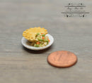 1:12 Dollhouse Miniature Chicken Pot Pie on Plate BD F408