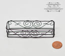 1:12 Dollhouse Miniature Wrought Iron Scroll Window Box/ BD WI002