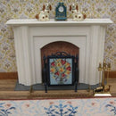 1:12 Dollhouse Miniature Spring Flowers Needlepoint Firescreen Kit JGD 1018