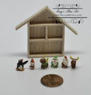 1:12 Dollhouse Miniature Christmas Figures in Shadow Box BD MC009