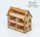 Kit 1:144 Laser Cut Colonial Dollhouse Kit (Engraved)DIY dollhouse/DIY Dollhouse HS001