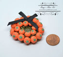 1:12 Dollhouse Miniatures Pumpkin Wreath / Halloween Wreath BD A344