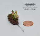1:12 Dollhouse Miniature Lady Slipper Orchid-Deep Red/ Miniature Flower BD A058