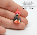 1:12 Dollhouse Miniature Christmas Penguin Figure with Skis BD MF006