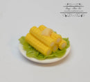 1:12 Dollhouse Miniature Plate of Corn on the Cob BD F084