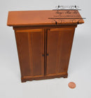 1:12 Dollhouse Miniature Lincoln Wardrobe, Walnut / Miniature Furniture AZ T6693