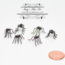1:12 Dollhouse Miniature Halloween Spiders, Set of 6 BD H100