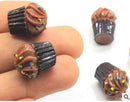 1:6 Doll Miniature 5 PC Chocolate Cupcakes/ Miniature Cakes D154