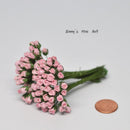 1:12 Dollhouse Miniature 4 mm 24 PC Rosebuds /Flowers DI 1