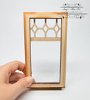 1:12 Dollhouse Miniature Diamond Top Window/Dollhouse Window AM 2186