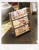 1:12 DIY dollhouse Miniature Magazine Rack Kit DI FS208