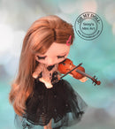 1:6 Miniature Violin for Blythe/Pullip/ Azone/Licca Doll Music Instrument MJC32